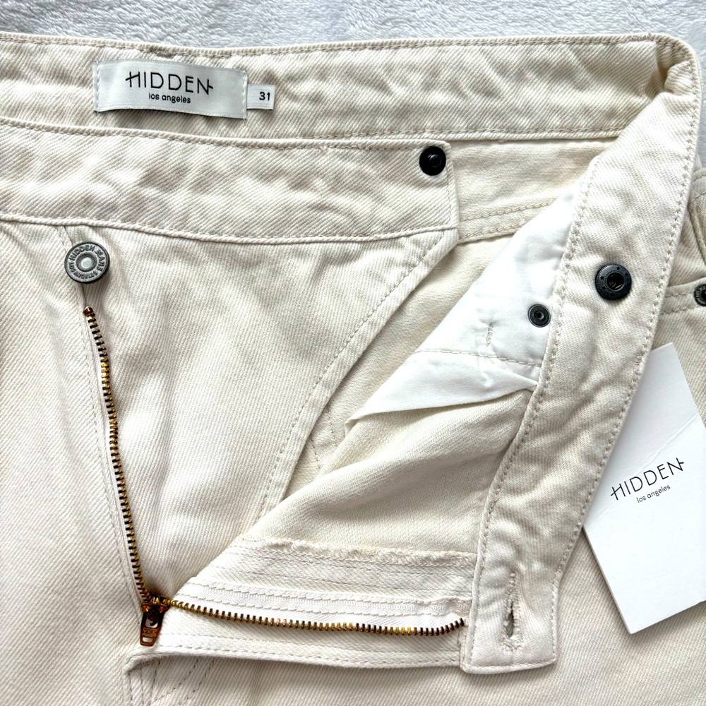 HIDDEN Logan High Rise Crossover Waistband Dad Jean--NWT--31 - Picture 6 of 16
